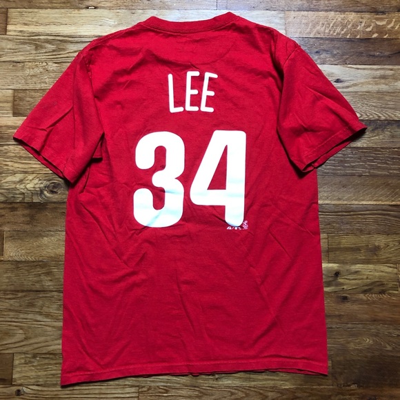 Vintage Philadelphia Phillies Cliff Lee Jersey Tee - Picture 2 of 2